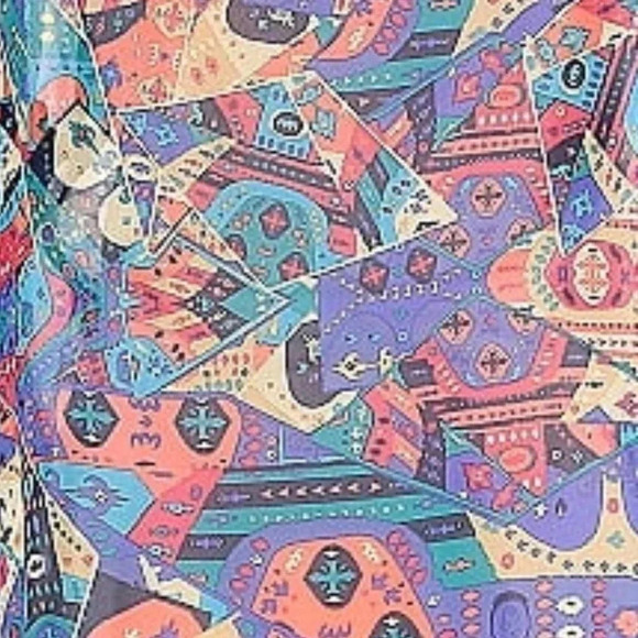 LuLaRoe | Shirley Kimono Beach Swim Coverup Bohemian Print Size Small S 4-8 - Picture 3 of 4
